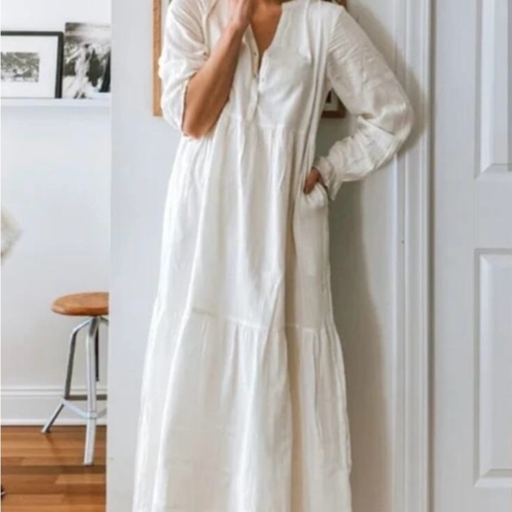 NWT ABLE Jane Maxi Dress in Antique White NWT